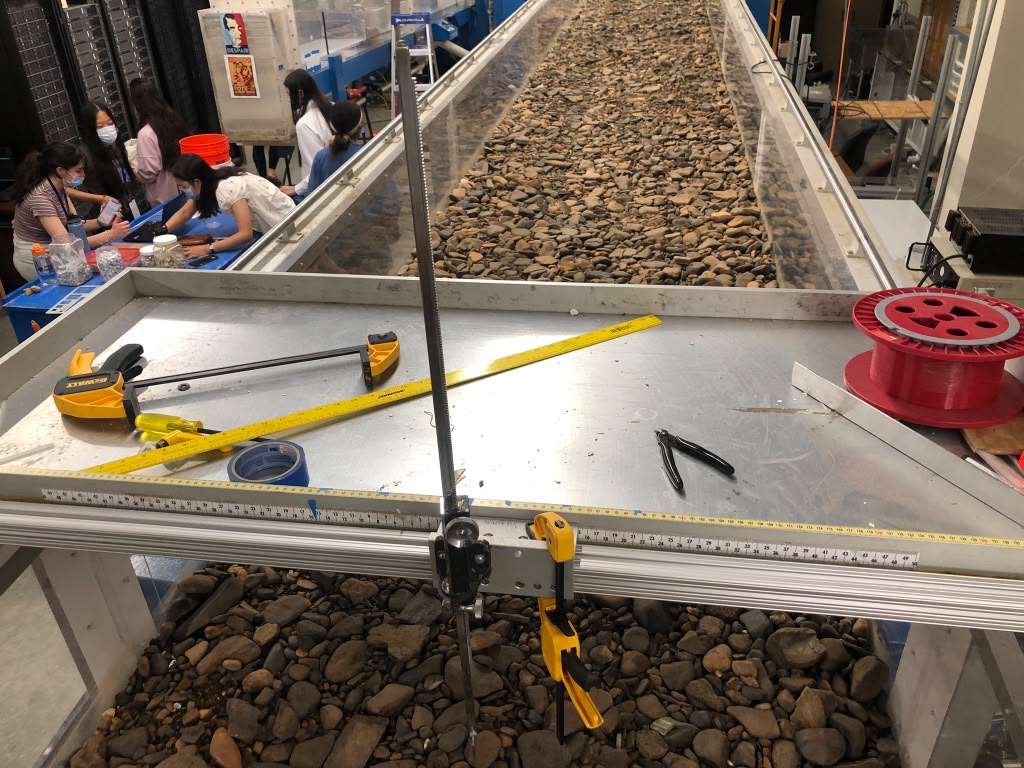 Chub nest flume research